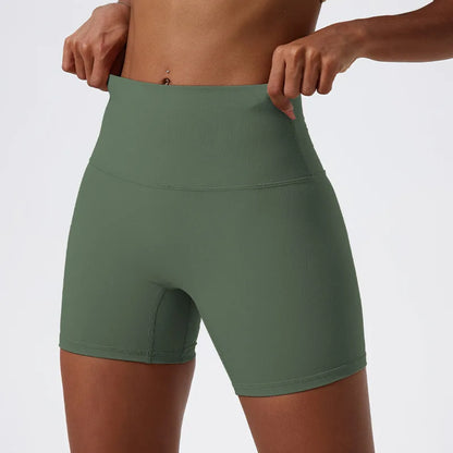 Shorts Feminino Fitness Compressão Cintura Alta