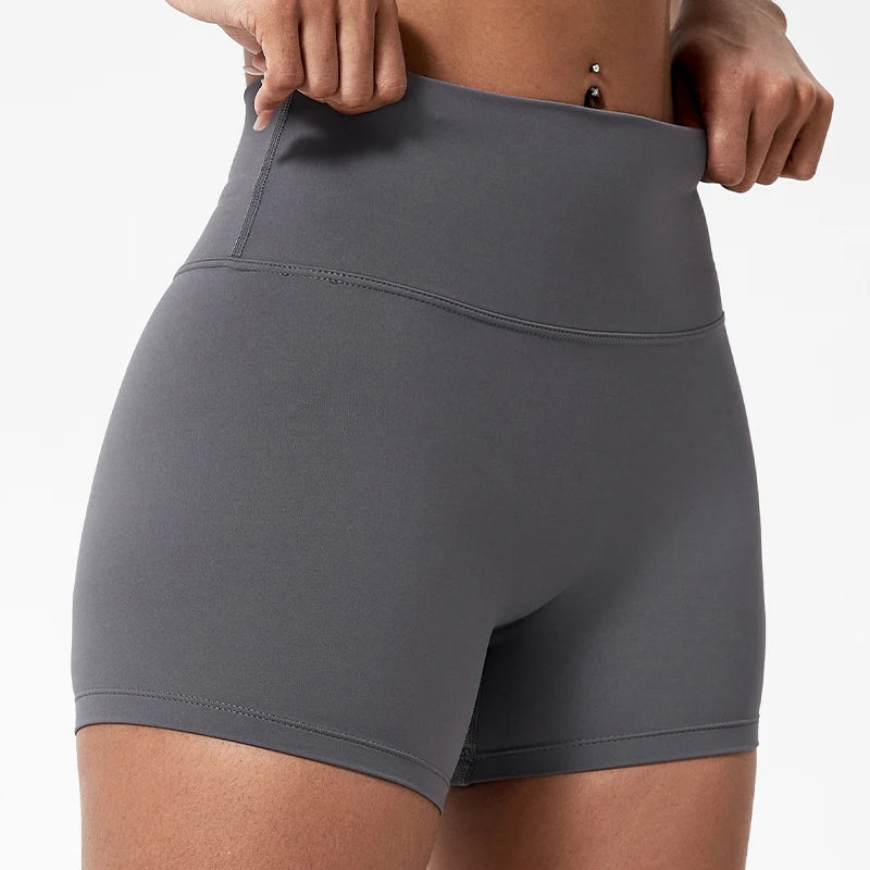 Shorts Feminino Fitness Compressão Cintura Alta