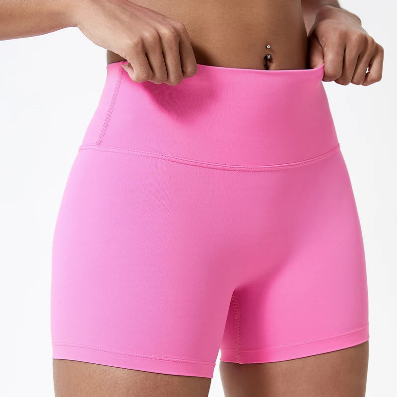 Shorts Feminino Fitness Compressão Cintura Alta